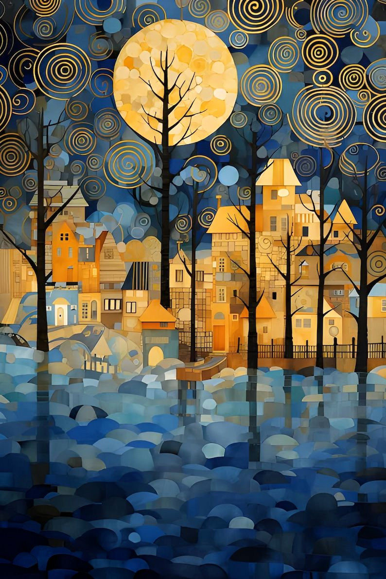 Klimt-Inspired Masterpieces in 20K: Instant Download