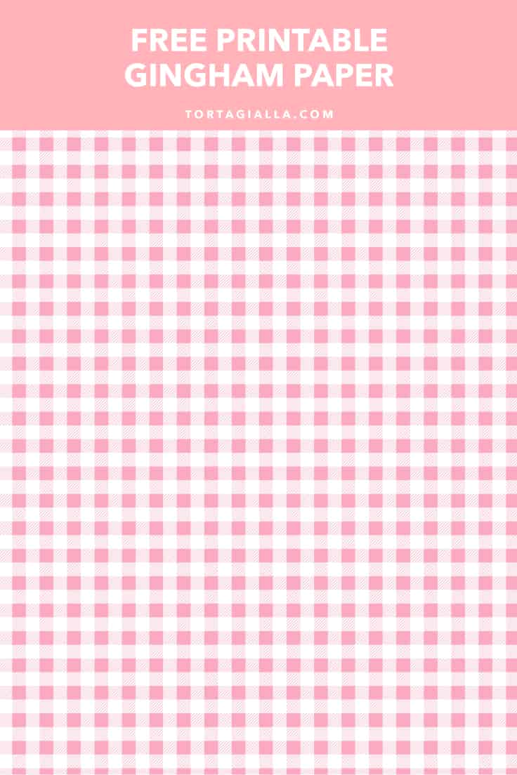 Gingham Printables in Vibrant Spring Hues